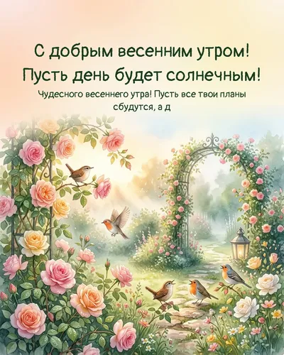 С добрым весенним утром! Пусть день будет солнечным! — morning garden 05